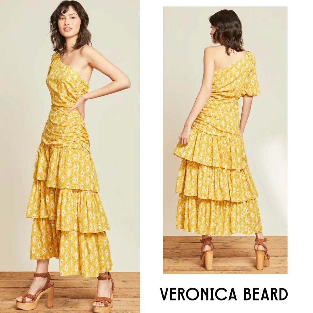 Veronica Beard One-Shoulder Dress - NEW - Picture 4 of 9